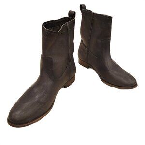Frye Women's Cara Smoke Grey Leather Ankle Boots, Very good cond, Size 11 w-box